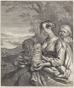Heidin door Cornelis Visscher (II)