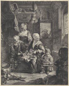 Pannenkoekenbakster door Cornelis Visscher (II)