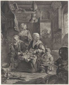 Pannenkoekenbakster door Cornelis Visscher (II)