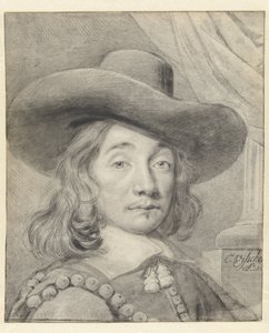 Zelfportret met een hoed