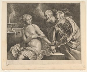 Susanna en de ouderlingen door Cornelis Visscher (II)