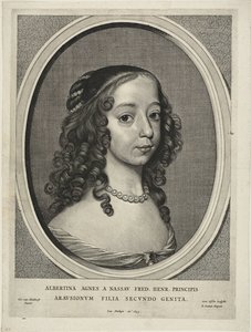 Albertine Agnes, prinses van Oranje Nassau, uit Negen Portretten door Cornelis Visscher