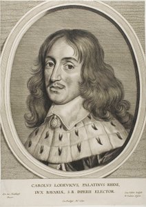 Charles Louis, graaf Palatijn, uit Effigies Variae door Cornelis Visscher