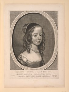 Henrietta Catharina, prinses van Oranje Nassau, uit Negen Portretten door Cornelis Visscher