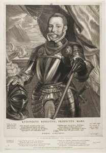 Lodewijk Boisot, Admiraal van Zeeland, plaat 4 uit Quatuor Personae door Cornelis Visscher