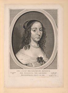 Louise Henrietta, prinses van Oranje Nassau, uit Negen Portretten door Cornelis Visscher