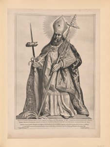 Sint Bonifatius, uit Heiligen van Noord- en Zuid-Nederland door Cornelis Visscher