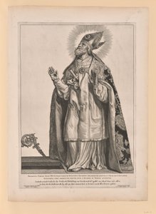 Sint Gregorius van Utrecht, uit Heiligen van Noord- en Zuid-Nederland door Cornelis Visscher