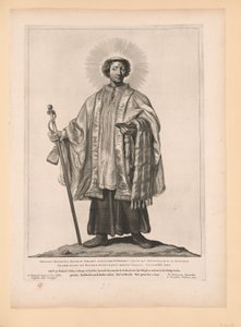 Sint Odulf, van Heiligen van Noord- en Zuid-Nederland door Cornelis Visscher