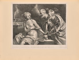 Susanna en de Ouderen, van Kabinet Reynst door Cornelis Visscher