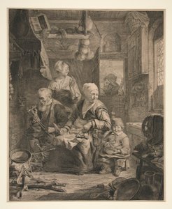 De Pannenkoekvrouw door Cornelis Visscher