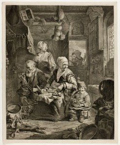 De Pannenkoekenvrouw door Cornelis Visscher