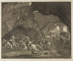 Het pistoolschot door Cornelis Visscher