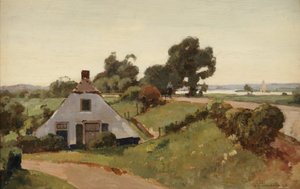 Bij den Dijk; boerderij bij de rivier de IJssel, 1935