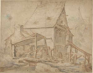 Een oude watermolen