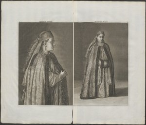 Russische vrouw uit: Reizen over Moskou door Cornelis de Bruijn