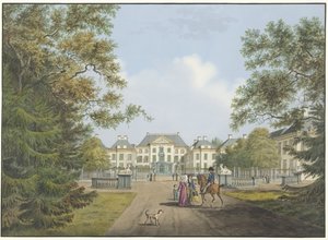 Gezicht op paleis Het Loo door Cornelis de Kruyff