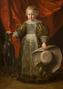 Portret van een jongen met een hond