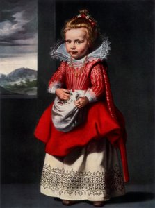 Portret van de dochter van de kunstenaar Magdalena de Vos, 1927 door Cornelis de Vos