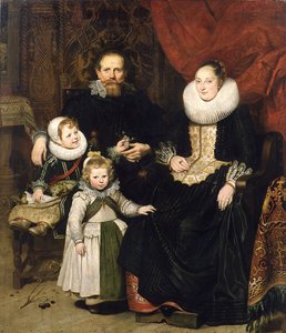 Zelfportret met de familie, 1621 door Cornelis de Vos
