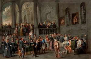 Het bezoeken van de zieken (Uit een cyclus met de zeven werken van barmhartigheid)