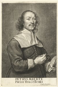 Portret van de schilder Petrus Meerte