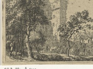 Ruïne van kasteel de Haar door Cornelis van Hardenbergh