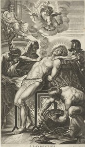 Martelaarschap van de H. Laurentius door Cornelis van Merlen