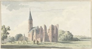 Ruïne van de kerk te Serooskerken