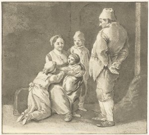 Groep figuren door Cornelis van Noorde
