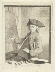 Zelfportret van Cornelis van Noorde door Cornelis van Noorde