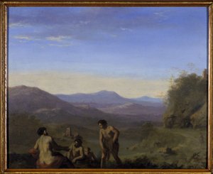 Arcadisch Landschap door Cornelis van Poelenburgh or Poelenburch