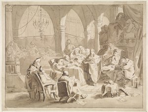 Christus als twaalfjarige in de tempel door Cornelis van der Griendt