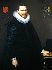 Portret van Adriaen de Kies van Wiessen door Cornelis van der Voort