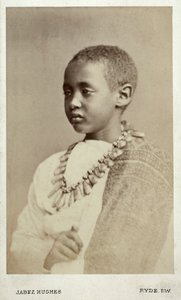 Prins Alamayu, zoon van keizer Theodor II, Ryde, Engeland, 1868