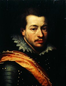 Portret van een man in harnas
