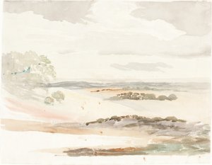 Een Uitgebreid Uitzicht in Shropshire door Cornelius Varley