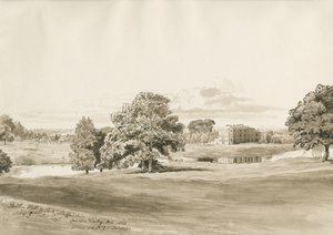Betley Hall door Cornelius Varley