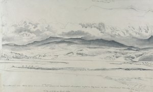 Bergpanorama in Wales, Cader Idris door Cornelius Varley