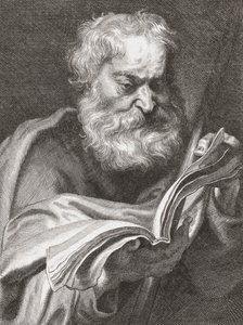 Thomas de Apostel, Ongelovige Thomas, portret door Cornelius van Caukercken
