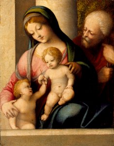 De Heilige Familie met de Jonge Johannes de Doper, c.1515 door Antonio da Correggio