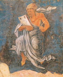Deken, detail van Maagd van het Teken door Cosimo (attr. to) Tura