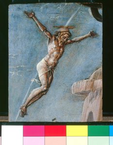 Christus gekruisigd door Cosimo Tura