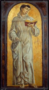 Sint Antonius van Padua lezend door Cosimo Tura
