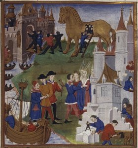 Illustratie voor het Epos De Aeneis door Vergilius, 1450-1499