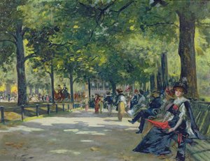 Hyde Park, Londen door Count Girolamo Pieri Nerli