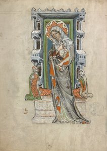 Sint Hedwig van Silezië met Hertog Ludwig van Legnica en Brieg en Hertogin Agnes door Court workshop of Duke Ludwig I of Liegnitz and Brieg