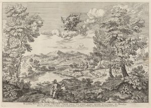Jupiter in een Landschap
