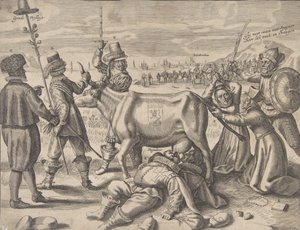 Strijd om de Vlaamse Melkkoe, 1646 door Crispijn de Passe I
