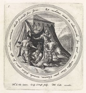 Dronkenschap van Noach door Crispijn van de Passe (I)